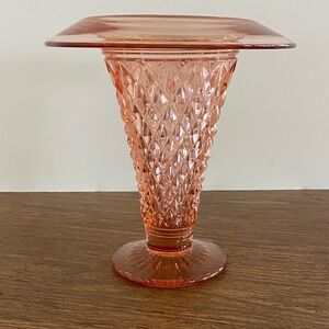 Pink Depression Glass Vase